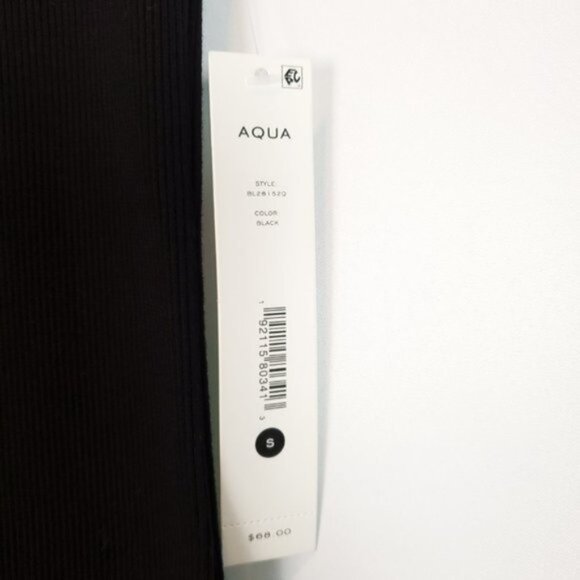 AQUA Black Cap Sleeve Midi Dress Size S - Picture 7 of 7